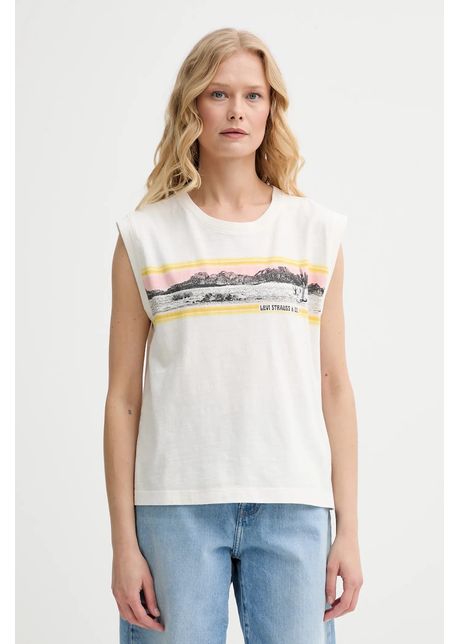 Levi s top din bumbac gr boxy tank culoarea gri 001mw