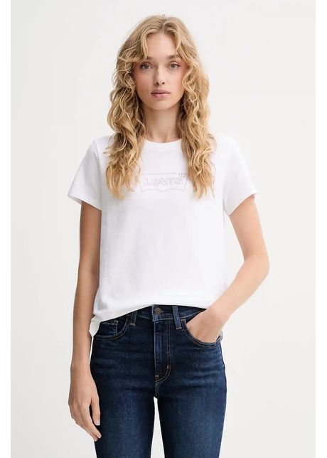 Levi's tricou din bumbac culoarea alb, 17369