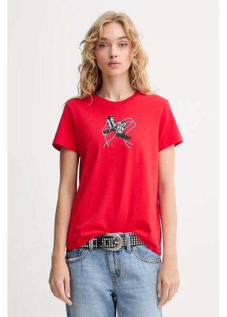 Levi's tricou din bumbac culoarea rosu, 17369