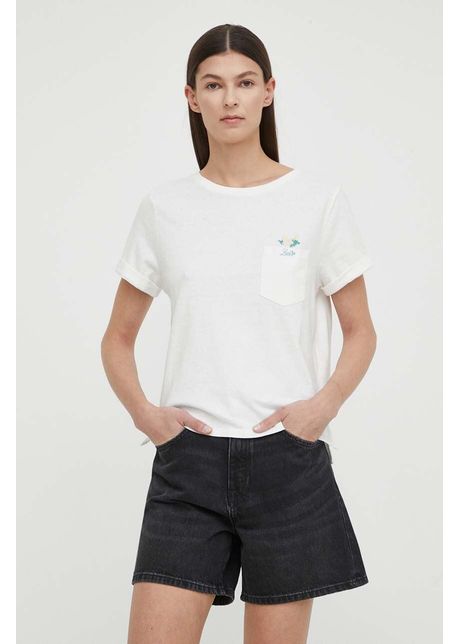 Levi s tricou din bumbac femei culoarea alb