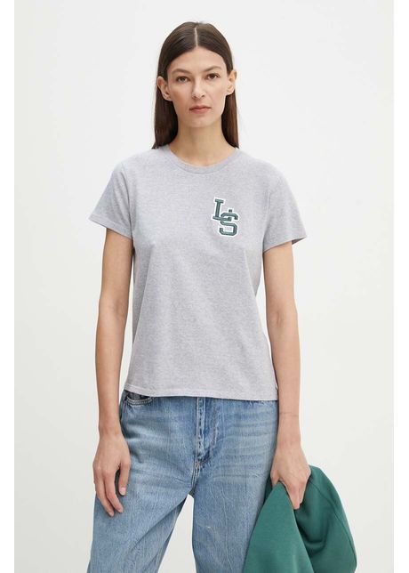 Levi s tricou din bumbac femei culoarea gri 17369
