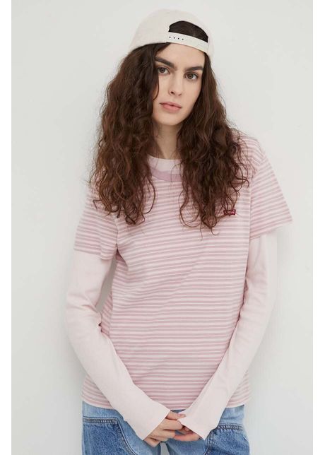 Levi's tricou din bumbac femei, culoarea roz