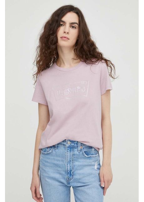 Levi s tricou din bumbac femei culoarea roz