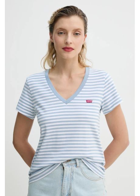 Levi's tricou din bumbac LSE_PERFECT VNECK femei, A3170