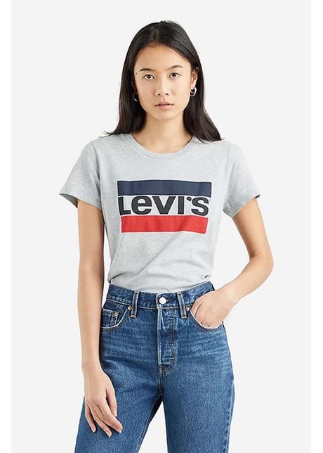 Levi's tricou din bumbac The Perfect Tee culoarea gri 17369.1687-grey