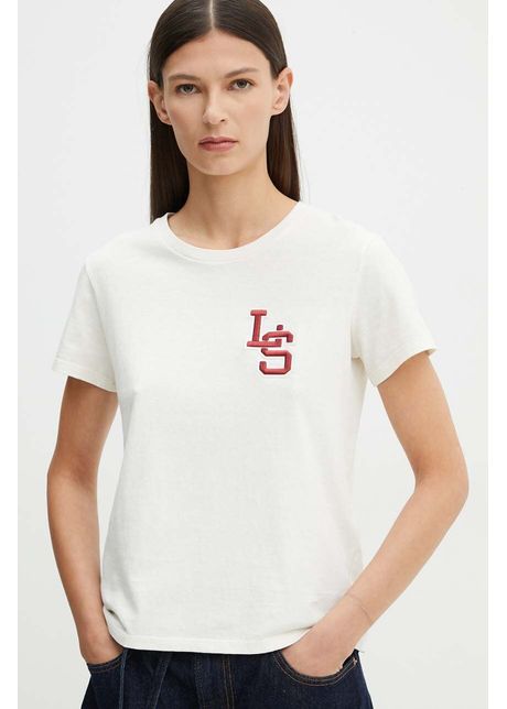 Levi's tricou femei, culoarea bej, 17369