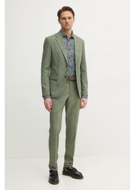 Lindbergh costum barbati culoarea verde melanj 30 606034