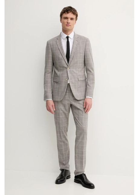 Lindbergh costum culoarea gri cu imprimeu 30 606066