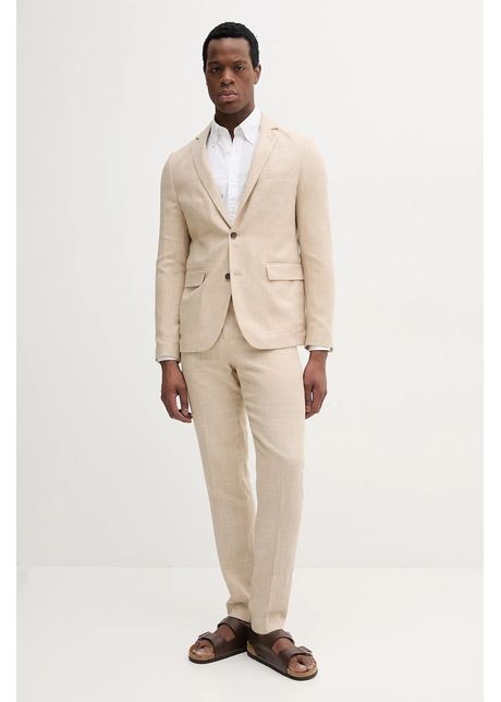 Lindbergh costum din amestec de in barbati culoarea bej uni 30 606060