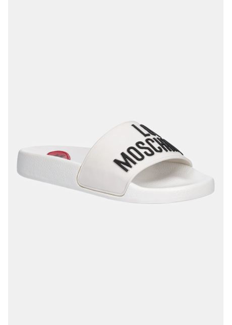 Love moschino papuci femei culoarea alb ja28052g1mi14100