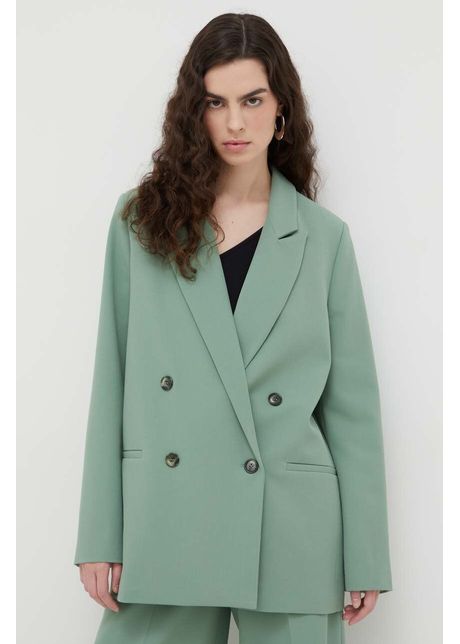 Lovechild sacou arizona culoarea verde cu doua randuri de nasturi neted