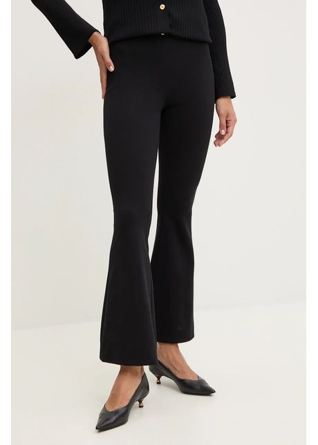 Luisa spagnoli pantaloni de trening de l n meccanismo culoarea negru neted 541534