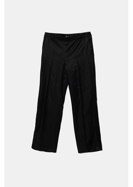 Luisa spagnoli pantaloni din in culoarea negru lat medium waist 542223