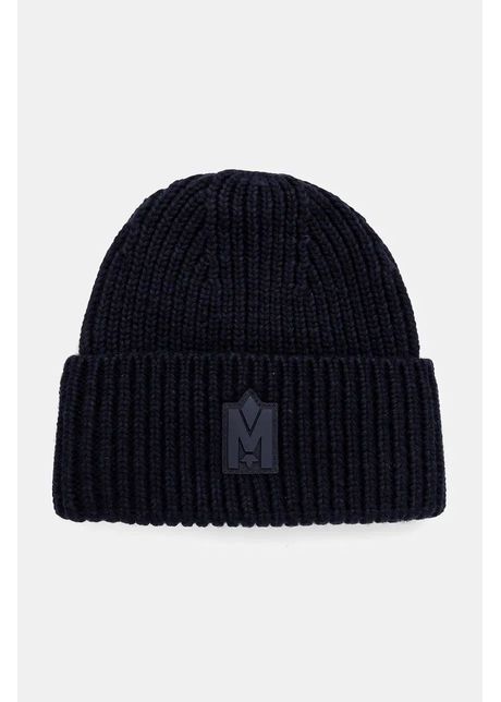 Mackage caciula de lana culoarea albastru marin de lana din tricot gros jude mz