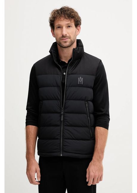 MACKAGE vestă de puf bărbați, culoarea negru, de tranziție, BOBBIE-Z