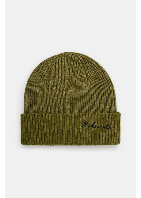 Maharishi caciula de lana maharishi embroidered beanie culoarea verde de lana 1368 olive