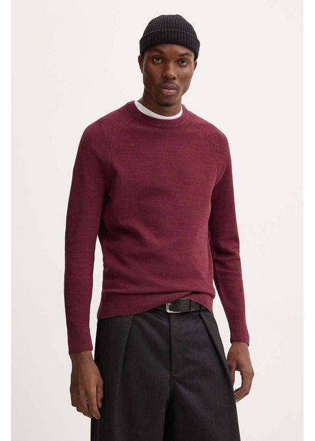 Marc o polo pulover de bumbac culoarea bordo light 428502560068