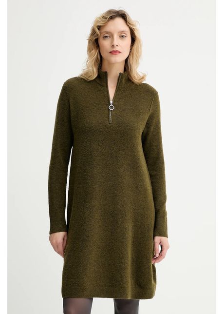 Marc O'Polo rochie cu lână culoarea verde, mini, drept, 5000006932