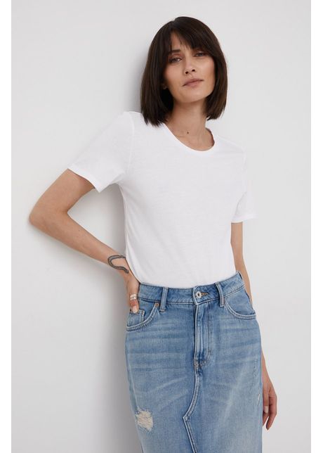 Marc o polo tricou din bumbac culoarea alb