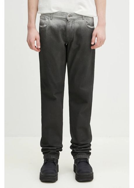 Marcelo burlon jeans gradient dnm low waist pants black white b rba i cmya03as25den0011001