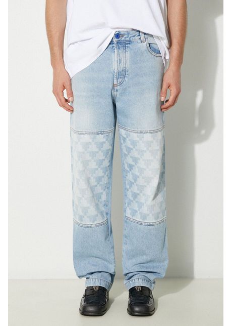 Marcelo burlon jeansi laser cross dnm straight pant barbati cmya030f24den0034034