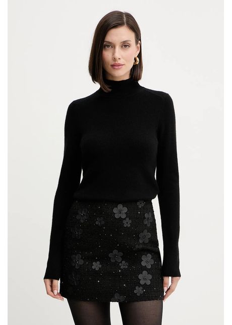 Marella geacă de lână culoarea negru, de tranziție, 2523086071200