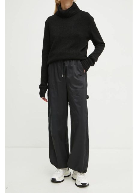 Marella pantaloni femei culoarea negru high waist 2423136124200