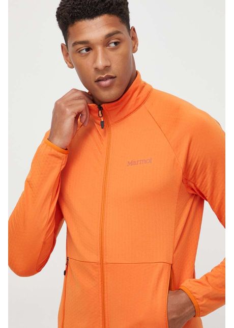 Marmot hanorac leconte fleece barbati culoarea portocaliu neted