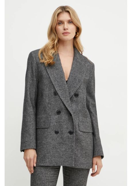 Max co geaca de lana culoarea gri oversize modelator 2426046044200