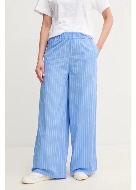 Max co pantaloni de bumbac femei lat high waist 2516131094200