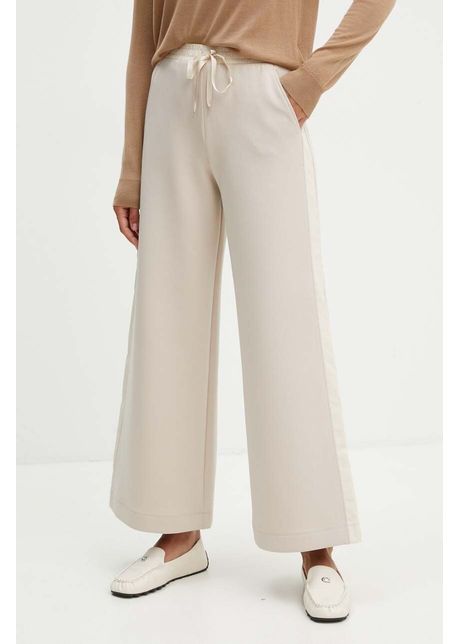 Max co pantaloni de trening culoarea bej neted 2426786012200
