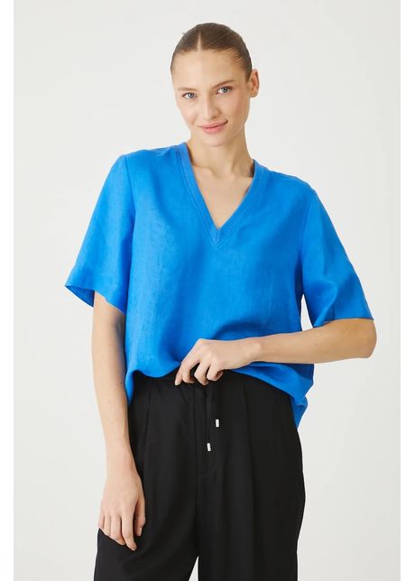Medicine bluza din in neted