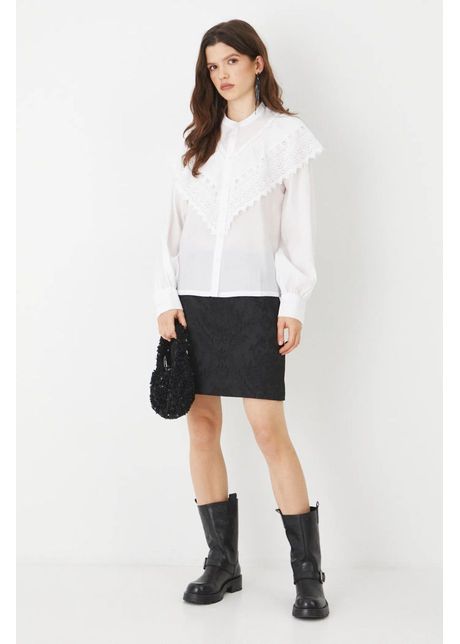 Medicine bluza femei culoarea alb cu imprimeu