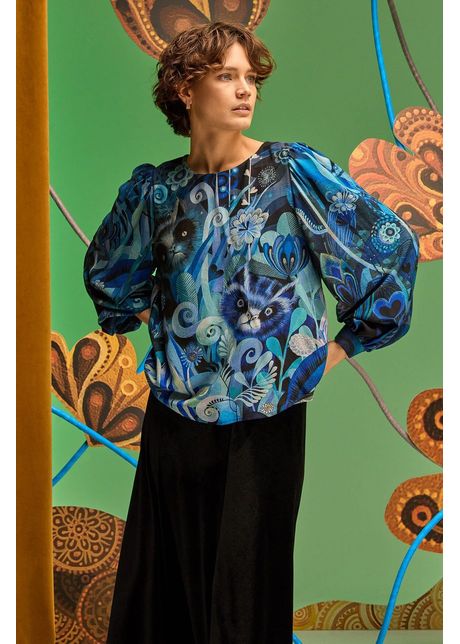 Medicine bluza femei culoarea albastru marin modelator