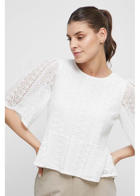 Medicine bluza femei culoarea bej neted