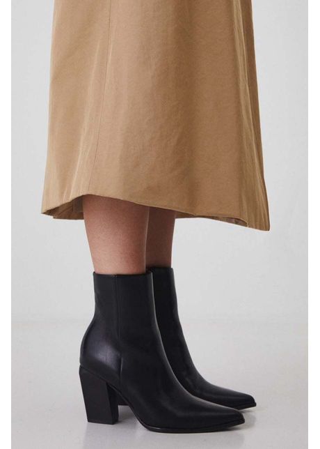 Medicine botine femei culoarea negru cu toc drept