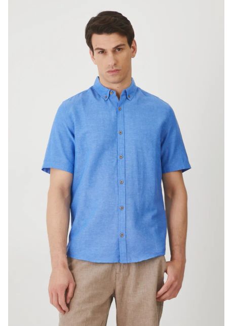 Medicine camasa de in cu guler button down regular