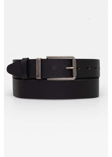 Medicine curea de piele barbati culoarea negru