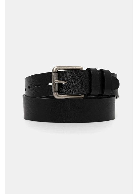 Medicine curea de piele barbati culoarea negru