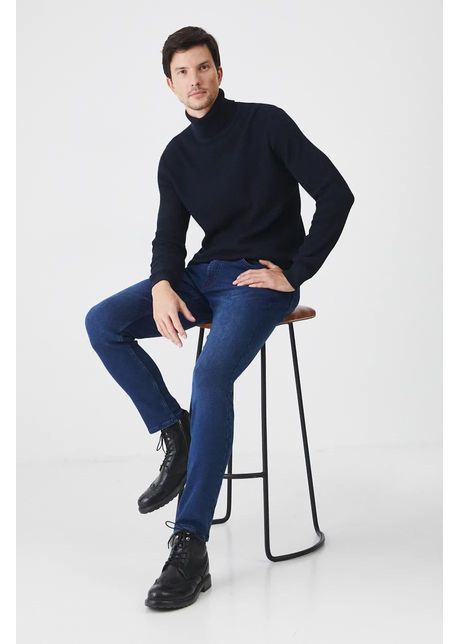 Medicine jeans b rba i culoarea bleumarin