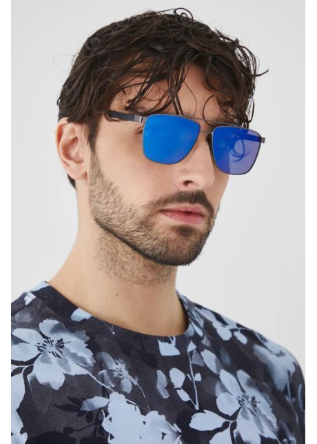 Medicine ochelari de soare barbati culoarea albastru marin