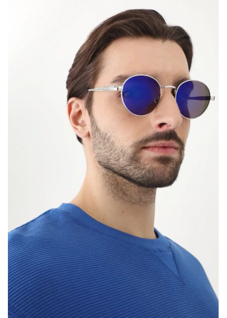 Medicine ochelari de soare barbati culoarea albastru marin