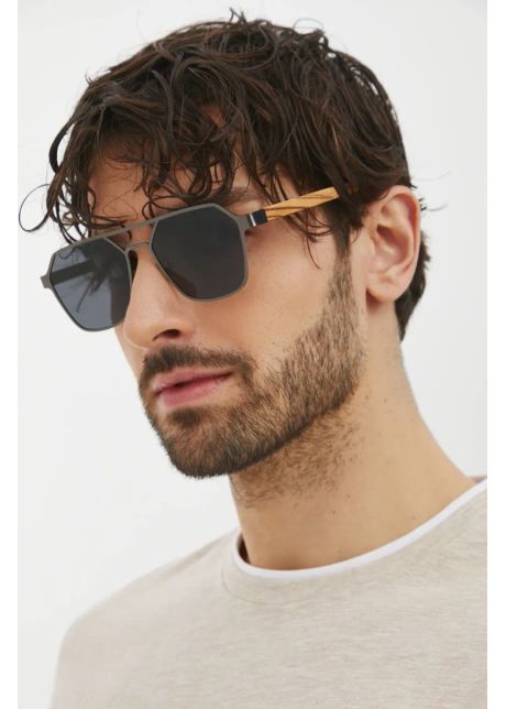 Medicine ochelari de soare barbati culoarea negru