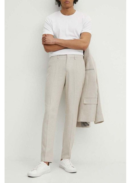 Medicine pantaloni barbati culoarea bej mulata