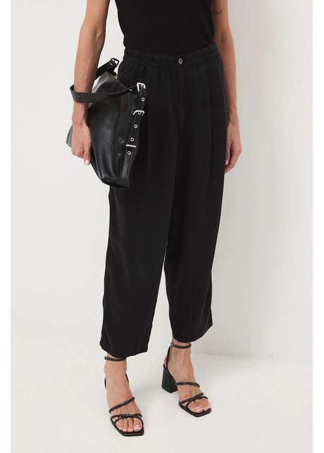 Medicine pantaloni culoarea negru, lat, medium waist