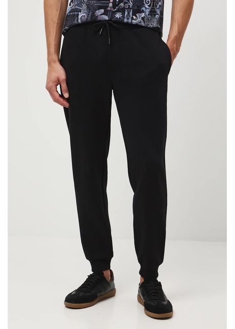 Medicine pantaloni de trening culoarea negru, uni