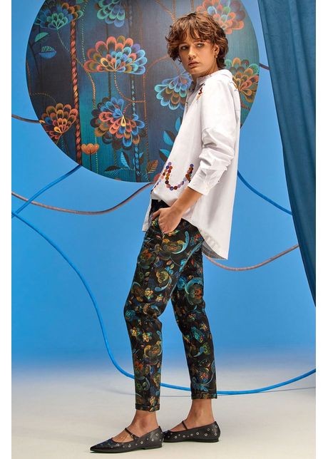 Medicine pantaloni de trening femei, culoarea negru, modelator