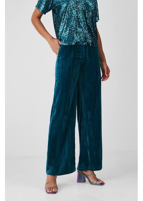 Medicine pantaloni femei culoarea verde lat high waist