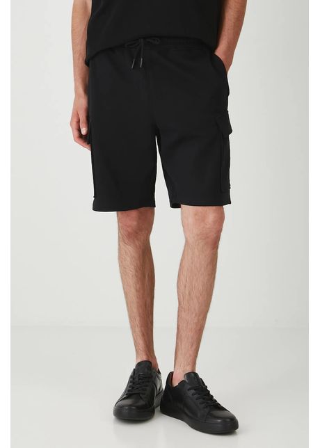 Medicine pantaloni scurți din bumbac culoarea negru