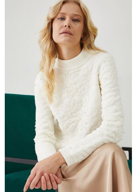 Medicine pulover de bumbac femei culoarea bej cu turtleneck